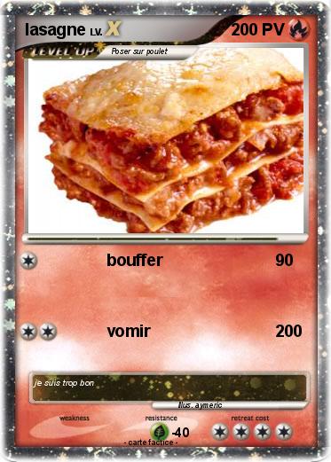 Pokemon lasagne