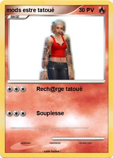 Pokemon mods estre tatoué