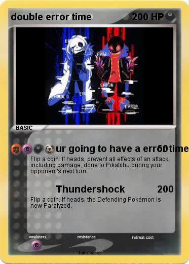 Pokemon double error time