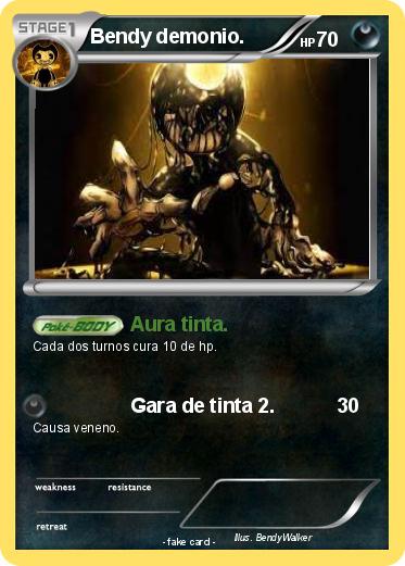 Pokemon Bendy demonio.
