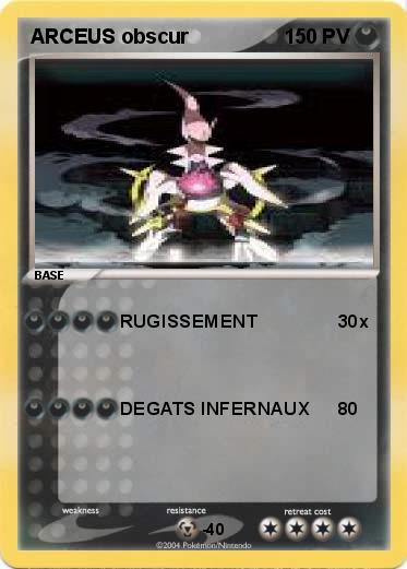 Pokemon ARCEUS obscur