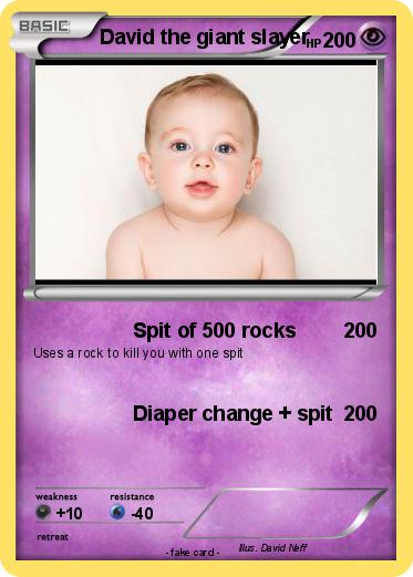 Pokemon David the giant slayer