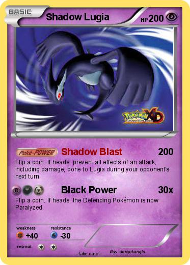 Pokemon Shadow Lugia