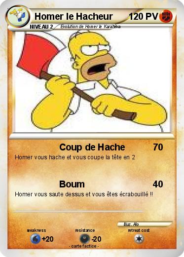 Pokemon Homer le Hacheur