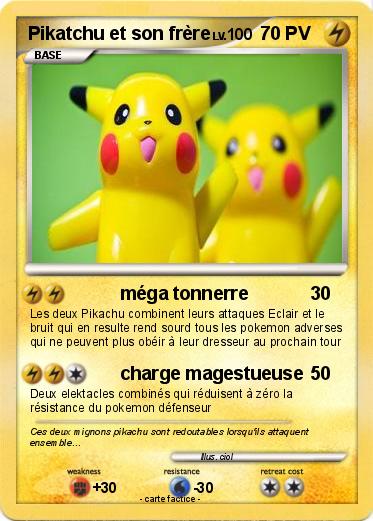 Pokemon Pikatchu et son frère