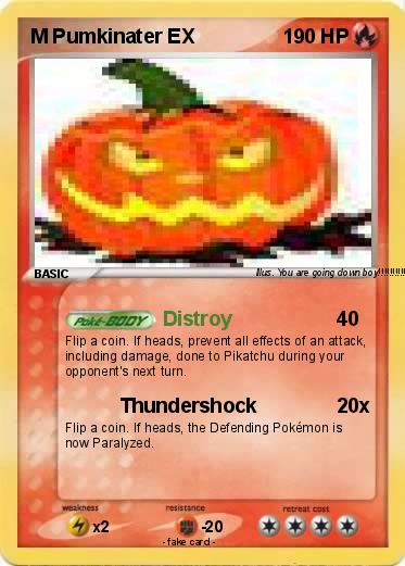 Pokemon M Pumkinater EX