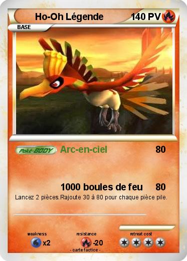 Pokemon Ho-Oh Légende