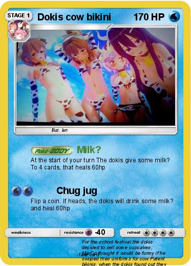 Pokemon Dokis cow bikini