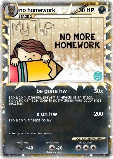 Pokemon no homework