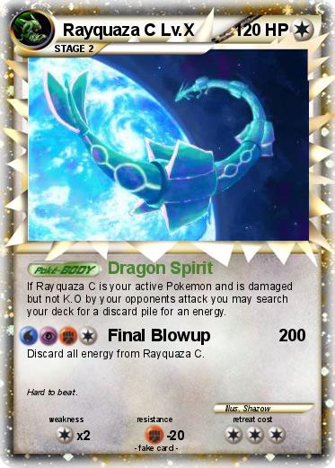 Pokemon Rayquaza C Lv.X