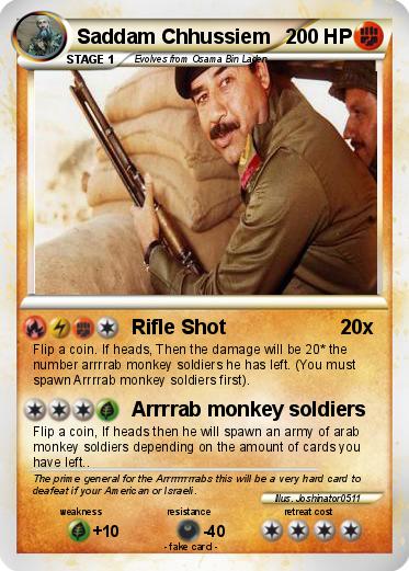 Pokemon Saddam Chhussiem