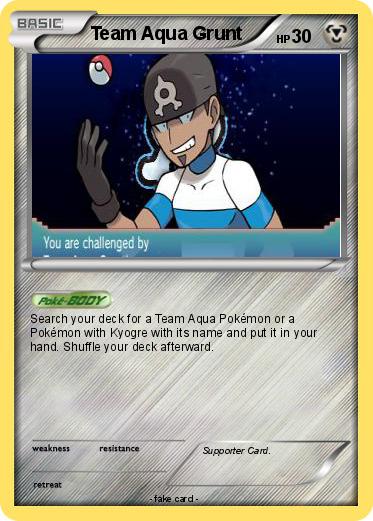 Pokemon Team Aqua Grunt