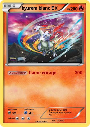 Pokemon kyurem blanc EX
