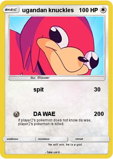 Pokemon ugandan knuckles