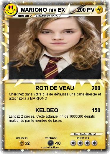 Pokemon MARIONO niv EX