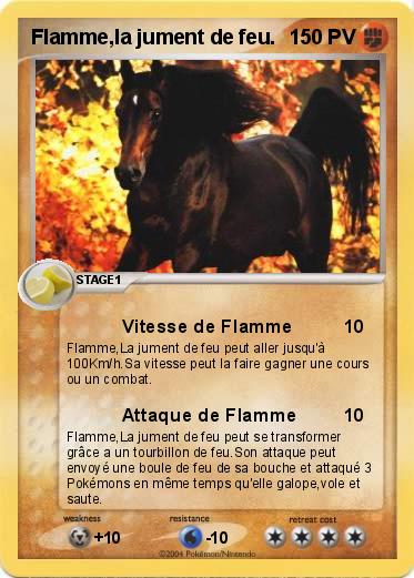 Pokemon Flamme,la jument de feu.