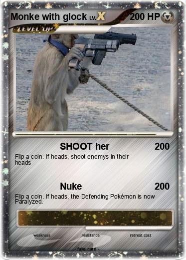 Pokemon Monke with glock