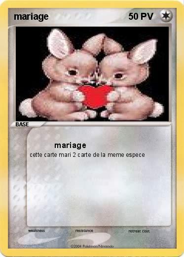 Pokemon mariage                                        