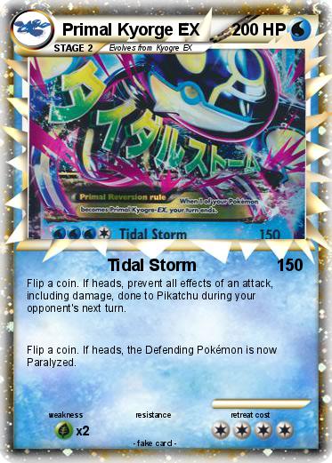 Pokemon Primal Kyorge EX