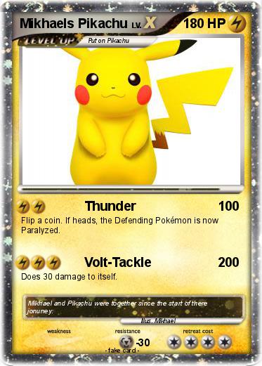 Pokemon Mikhaels Pikachu