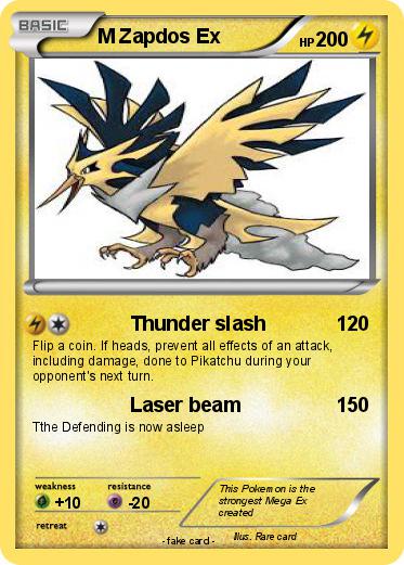 Pokemon M Zapdos Ex