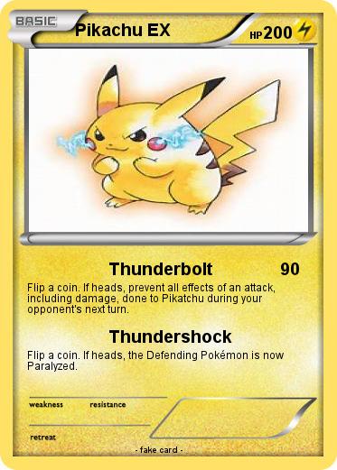 Pokemon Pikachu EX