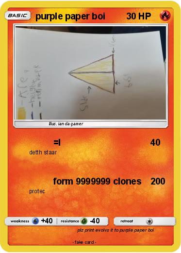 Pokemon purple paper boi