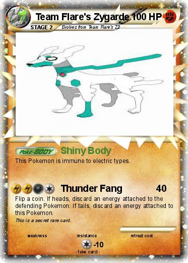 Pokemon Team Flare's Zygarde