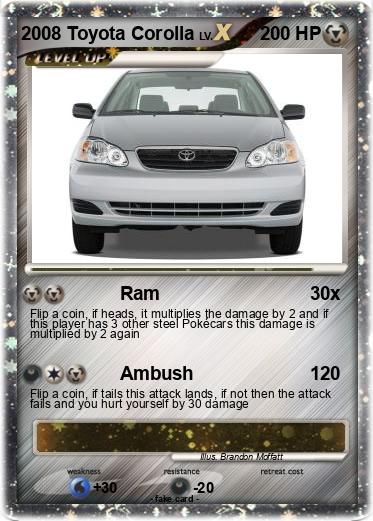 Pokemon 2008 Toyota Corolla