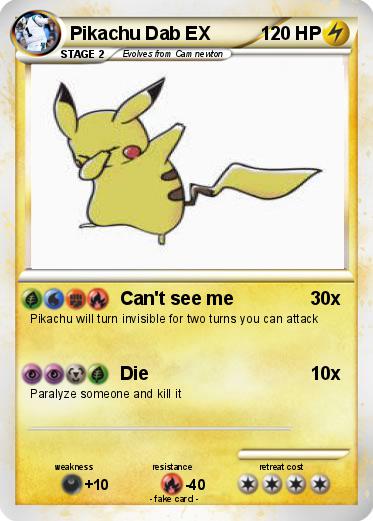 Pokemon Pikachu Dab EX