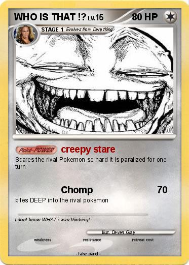 Pokemon WHO IS THAT !?