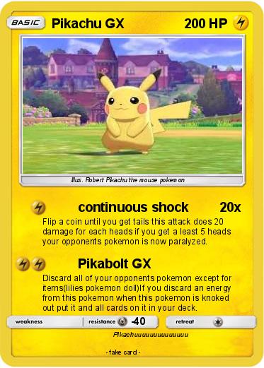 Pokemon Pikachu GX