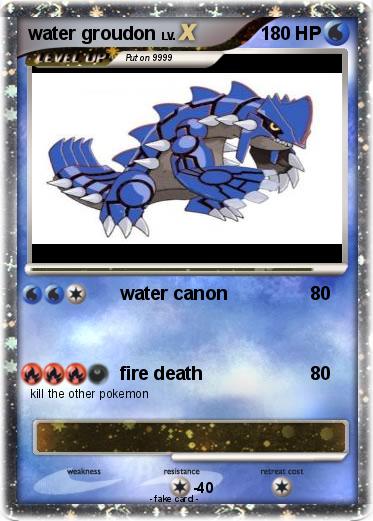 Pokemon water groudon
