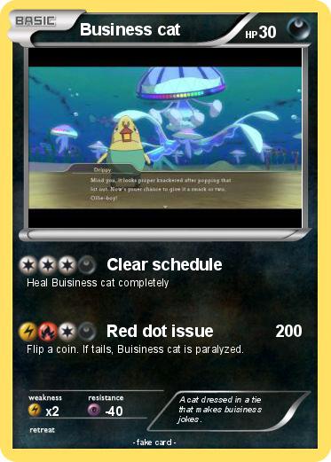 Pokemon Business cat