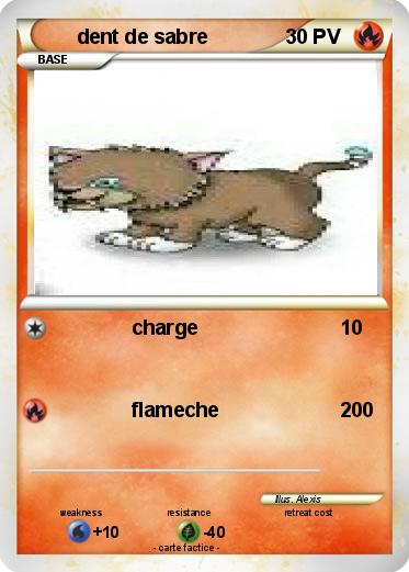 Pokemon dent de sabre