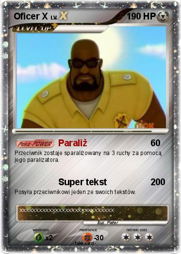 Pokemon Oficer X