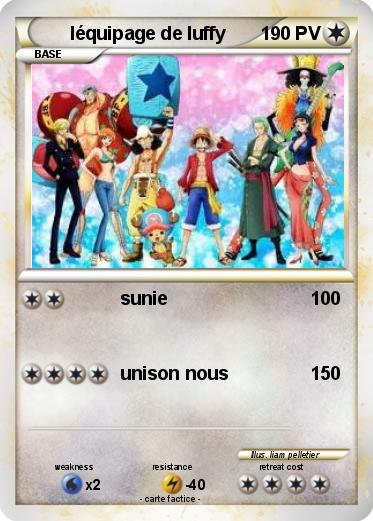 Pokemon léquipage de luffy