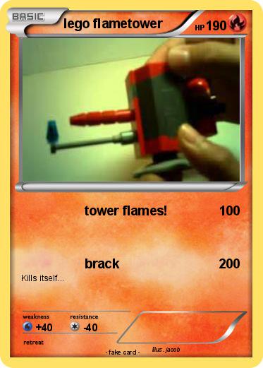 Pokemon lego flametower