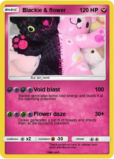Pokemon Blackie & flower
