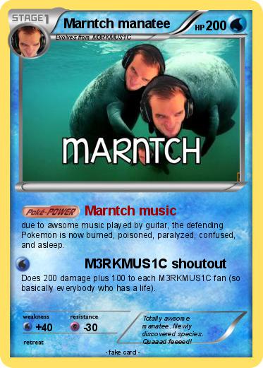 Pokemon Marntch manatee