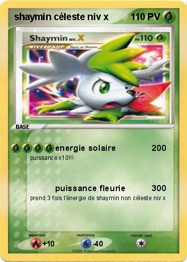 Pokemon shaymin céleste niv x  