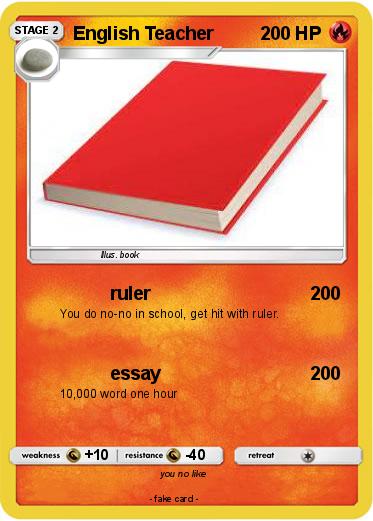 Pokemon English Teacher