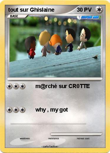 Pokemon tout sur Ghislaine