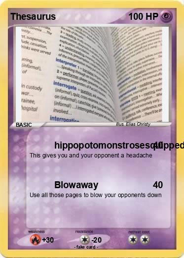 Pokemon Thesaurus