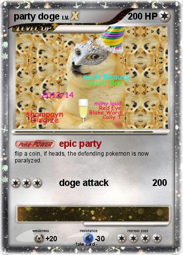 Pokemon party doge
