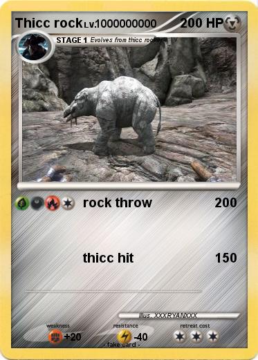 Pokemon Thicc rock