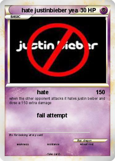 Pokemon hate justinbieber yea