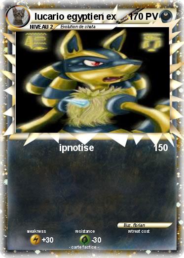 Pokemon lucario egyptien ex