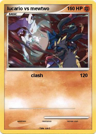 Pokemon lucario vs mewtwo