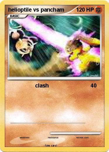 Pokemon helioptile vs pancham